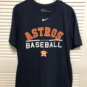 Nike Houston Astros Baseball DriFit S/S Shirt Sz L